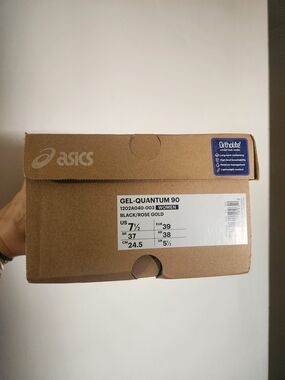 ASICS GEL-QUANTUM 90 Shoe Box - Black / Rose Gold